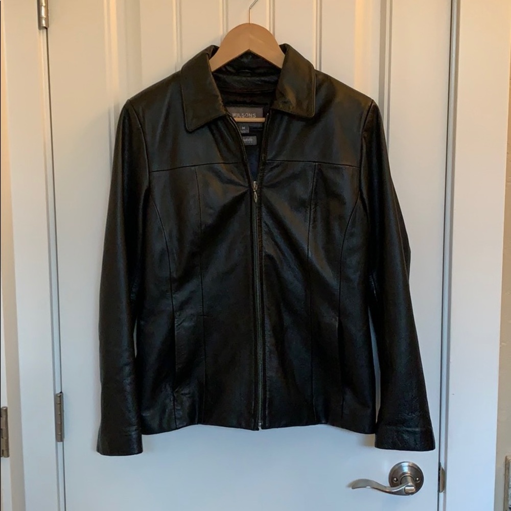 Black Leather Thinsulate Jacket